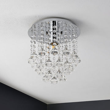 Lillibet 9.88" Traditional Transitional Iron LED Semi Flush Mount - JONATHAN Y